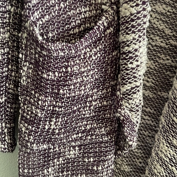 Fabletics Moscow Wrap Open Knit Duster Cardigan Sweater Purple Women's M - Picture 6 of 6